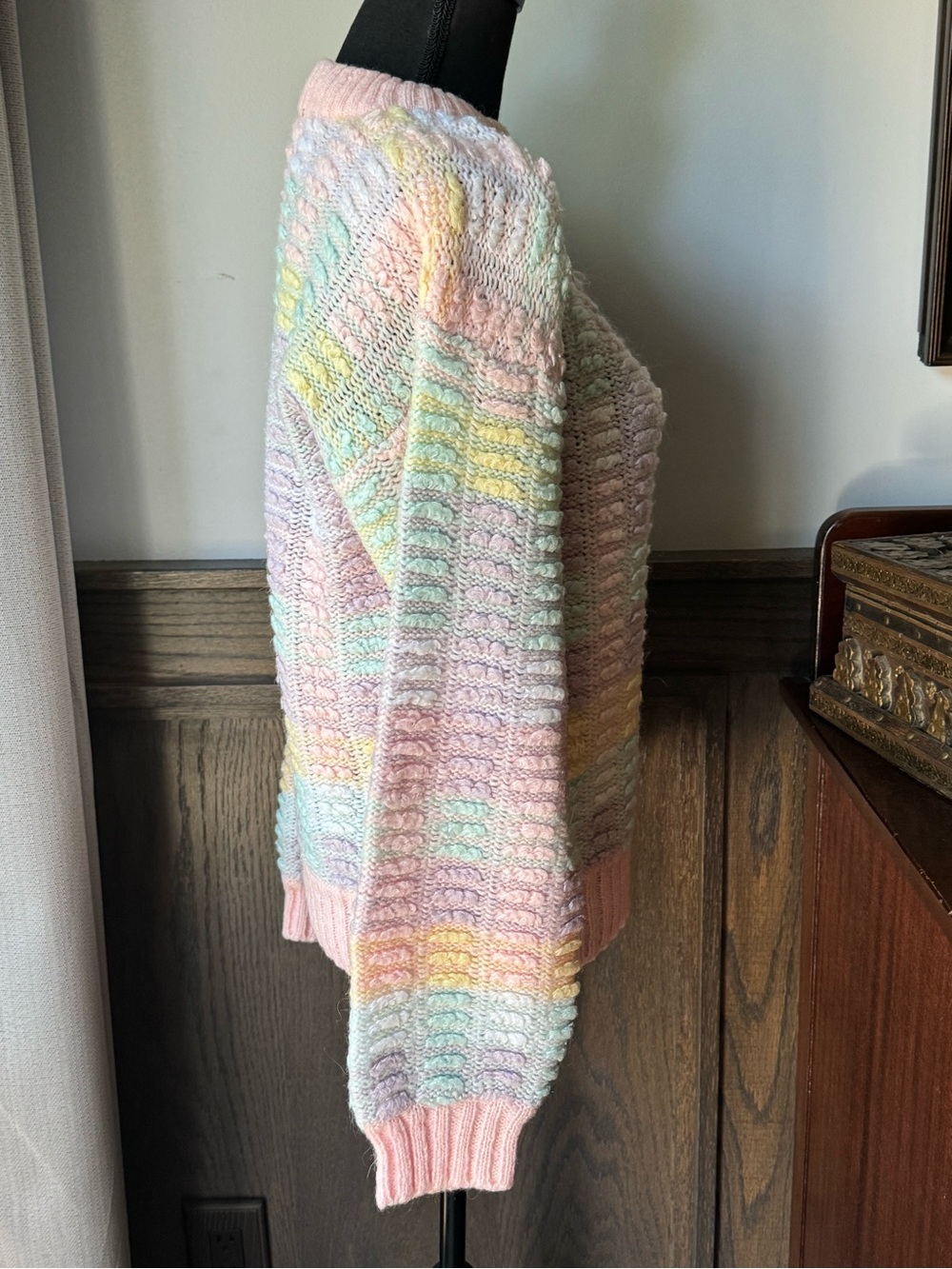 JJ Browne vintage Pastel Multicolor Crewneck Sweater - Women medium - Picture 5 of 6